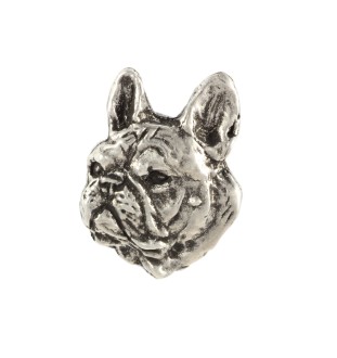 Buldog francuski II pin posrebrzony Art-Dog